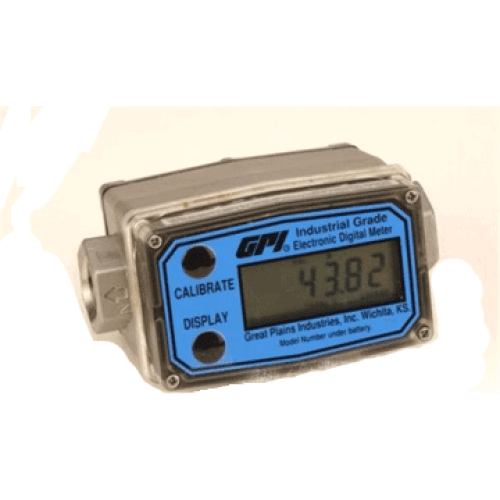 GPI G2S07N52GMC Industrial Flowmeter 0.75" NPT Stainless Steel