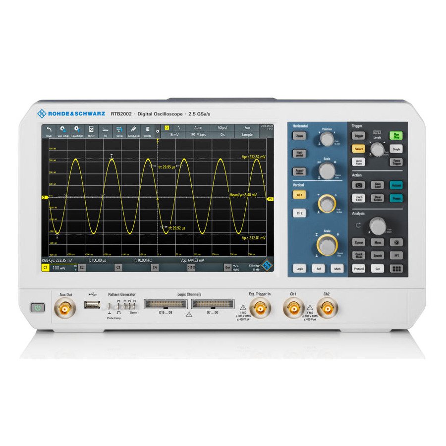 Rohde & Schwarz RTB2K-COM4 Mixed Signal Oscilloscope, 4/16 Channel, 300MHz