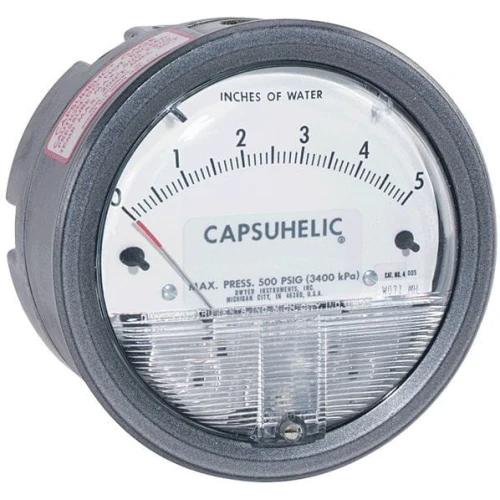 Dwyer 400-5-L-KIT Manometer & Air Meter 5" Water Column
